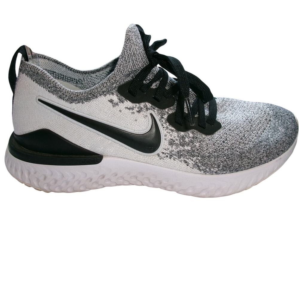 Nike Epic React Flyknit 2 Oreo Running Shoes White Black Women's Size 8